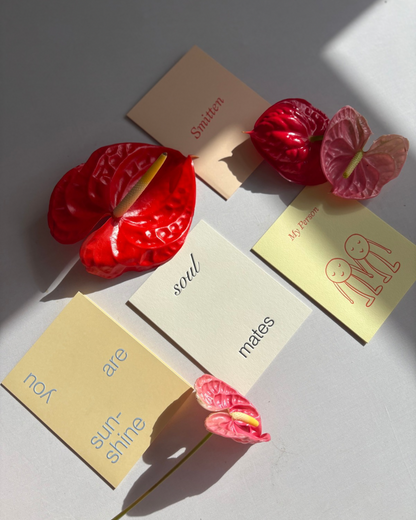 'Smitten' Greeting Card by Short Talk